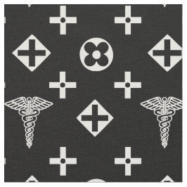 Medizinisches Gewebe. Logo für Ärzte Stoff