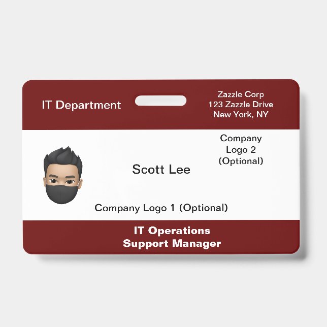 Medizinisches ID-Abzeichen Ausweis (Vorderseite)