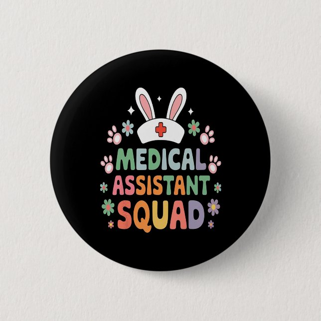 Medizinisches Istant Squad Ostergeblasene Kostümei Button (Vorderseite)