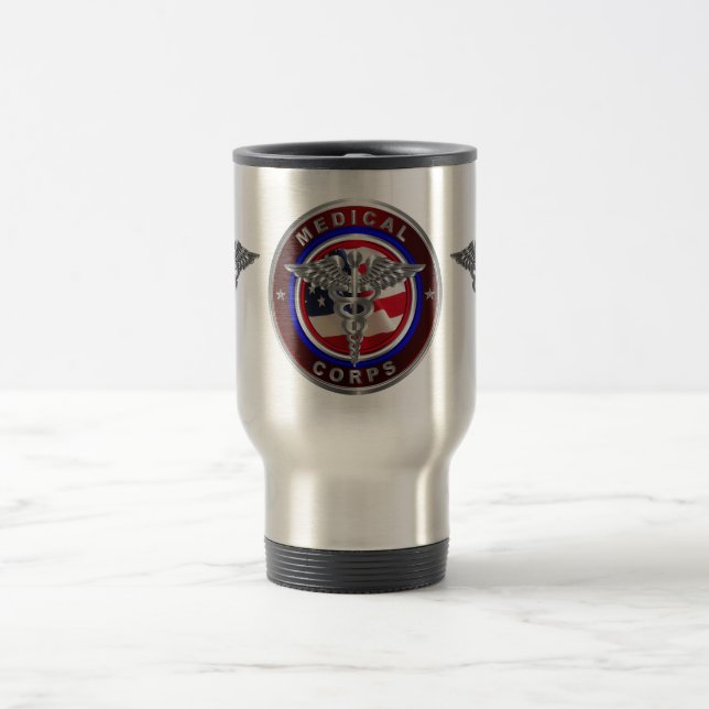 Medizinisches Korps Veteran Travel Mug Reisebecher (Mittel)