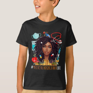 Medizinisches Kostüm Afro Proud Black Hist T-Shirt