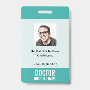 Medizinisches Krankenhaus Klinik Foto-ID Ausweis