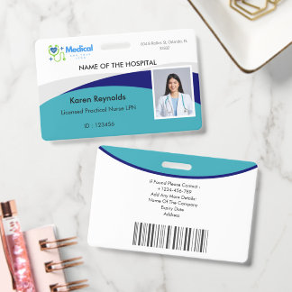 Medizinisches Krankenhaus Krankenpfleger Foto-ID-A Ausweis