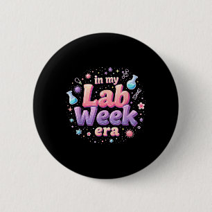Medizinisches Laboratorium in meiner Labrador-Woch Button