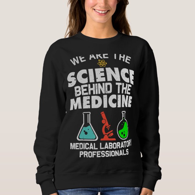 Medizinisches Laboratorium Science Labrador Tech Sweatshirt (Vorderseite)