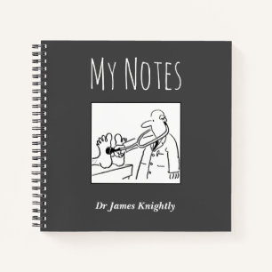 Medizinisches Notizbuch mit Besitzername