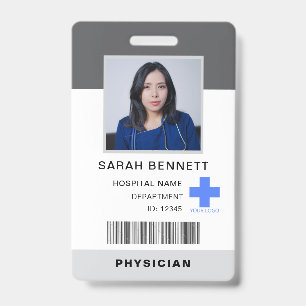 Medizinisches Personal Foto ID Krankenhausmitarb Ausweis