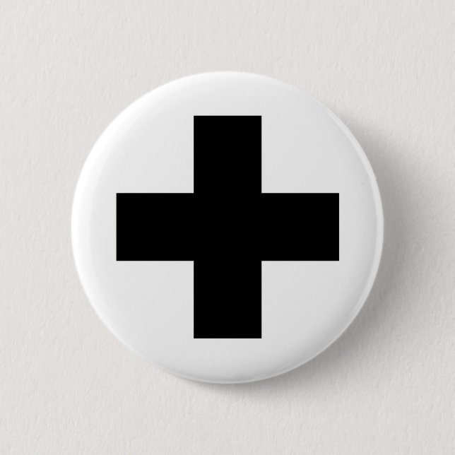 Medizinisches queres medizinisches Leben, das Button (Vorderseite)