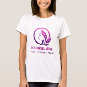 🌸 Medizinisches Spa-Logo Ästhetische Wellness-Kli T-Shirt