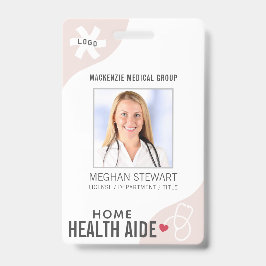 Medizinisches Stethoskop Bearbeitbar Rosa ZUHAUSE Ausweis