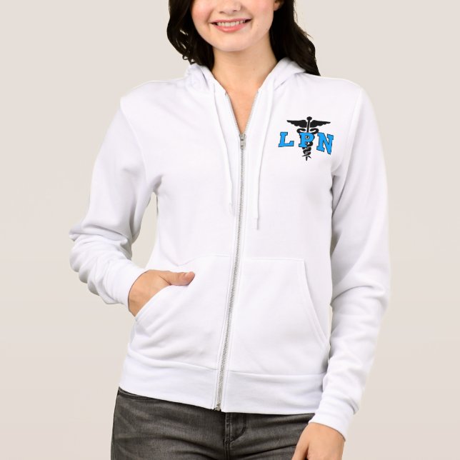 Medizinisches Symbol der Krankenschwester-LPN Hoodie (Vorderseite)