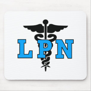 Medizinisches Symbol der Krankenschwester-LPN Mousepad