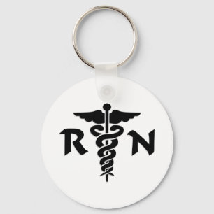 Medizinisches Symbol RN Schlüsselanhänger
