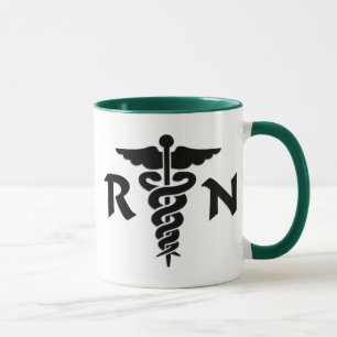 Medizinisches Symbol RN Tasse