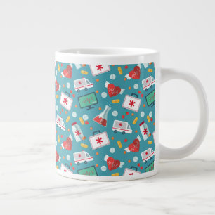 Medizinisches Symbolmuster Jumbo-Tasse