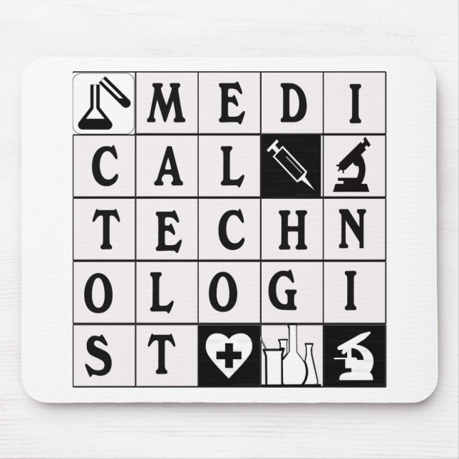 MEDIZINISCHES TECHNOLOGE-GITTER/BLOCK/PUZZLESPIEL MOUSEPAD (Vorne)