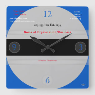 Medizinisches Thema Wall Clock HAMbyWG Quadratische Wanduhr