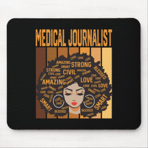 Medizinjournalist Mächtiger Schwarzer Geschichtsmo Mousepad