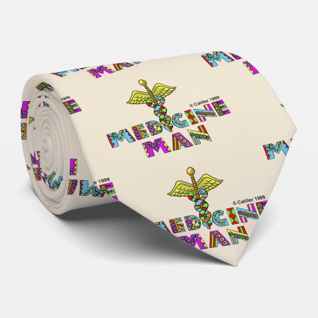 Medizinmann Krawatte (Gerollt)