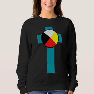 Medizinrad  indianische amerikanische Christen  Sweatshirt