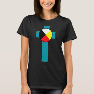 Medizinrad  indianische amerikanische Christen  T-Shirt