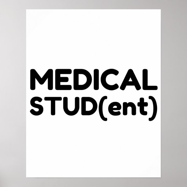 Medizinstudent Poster (Vorne)