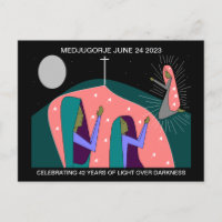 MEDJUGORJE 42-JÄHRIGE JAHRESPOSTCARD