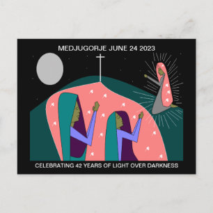 MEDJUGORJE 42-JÄHRIGE JAHRESPOSTCARD POSTKARTE