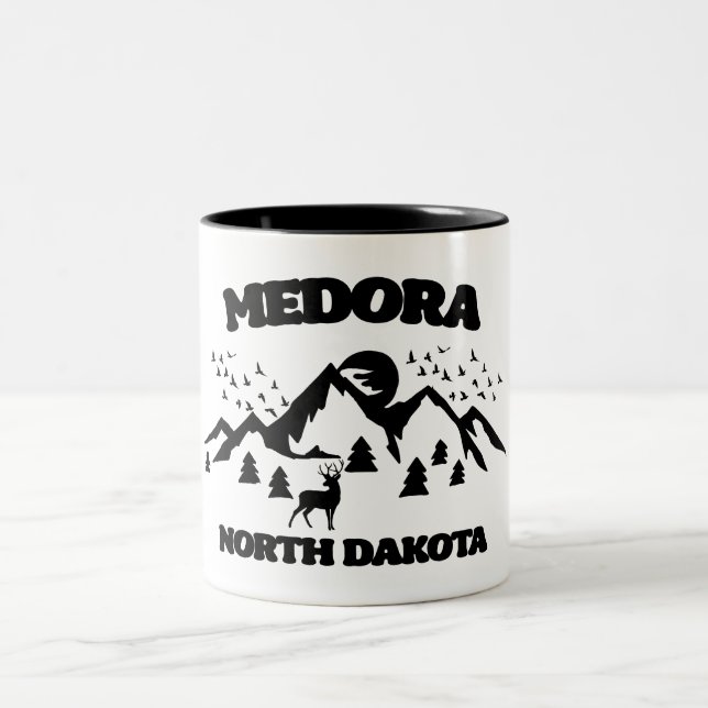 Medora, North Dakota Zweifarbige Tasse (Mittel)