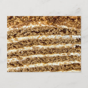 Medovik Honey Cake Abstrakt Postkarte