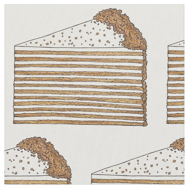 Medovik Medivnyk Russisch Ukrainisches Honey Cake  Stoff (Nahaufnahme)