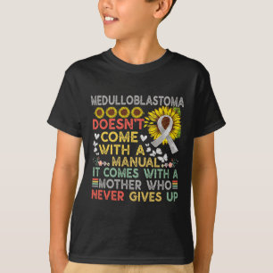 Medulloblastom-Bewusstseins-Krieger Kinderkrebs T-Shirt