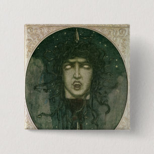 Medusa, 1919 button