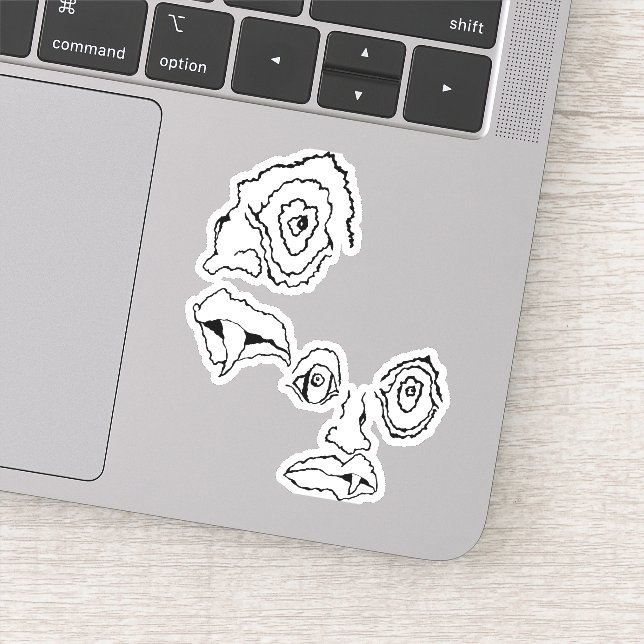 Medusa 1MMHeads DoubleHeaded 2025 Horror Book Aufkleber (Detail)