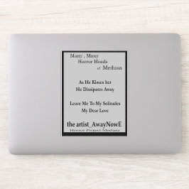 Medusa 1MMHeads Phrasen 2025 Horror Buchsticker Aufkleber