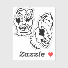 Medusa 2MMHeads DoubleHeaded 2025 Horror Book Aufkleber