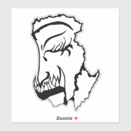 Medusa 6MMHeads Diecut 2025 Horror Buch Awaynowe Aufkleber