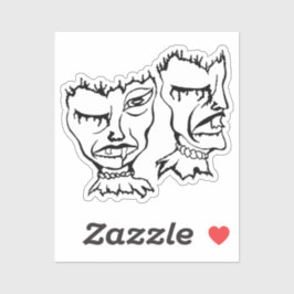 Medusa 8MMHeads DoubleHeaded 2025 Horror Awaynowe Aufkleber