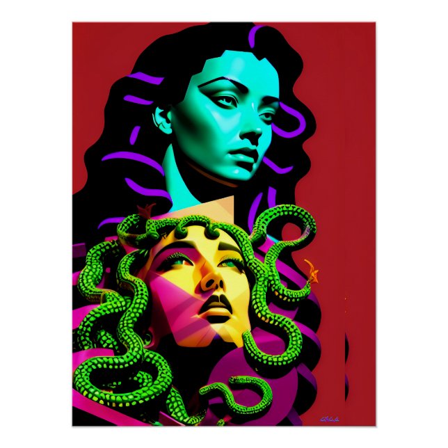 Medusa abgelenkt poster (Vorderseite)