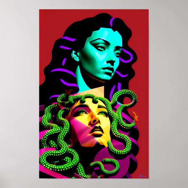 Medusa abgelenkt poster (Vorne)