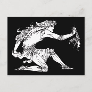 Medusa Aubrey Beardsley Postkarte