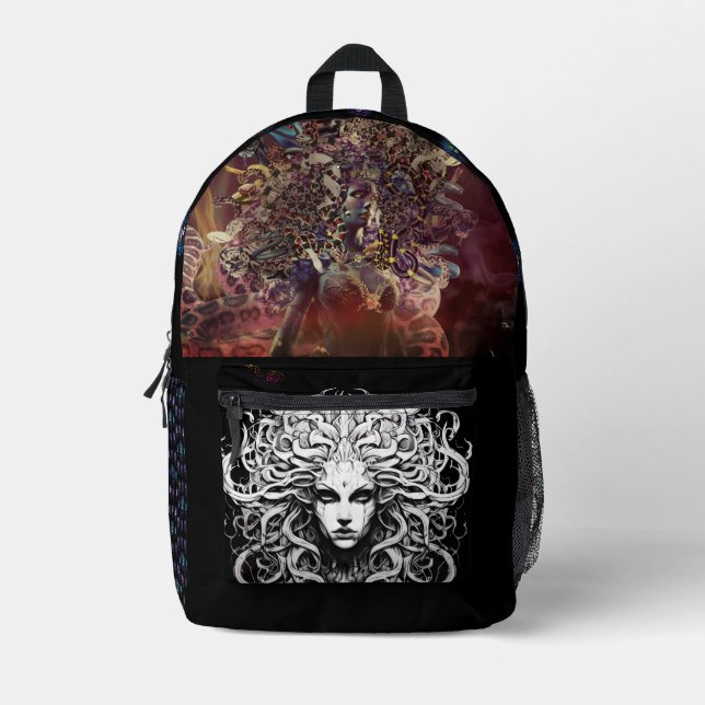 Medusa Bedruckter Rucksack (Vorderseite)