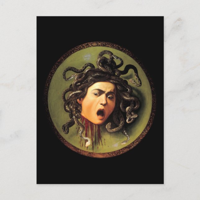 Medusa, Caravaggio Postkarte (Vorderseite)