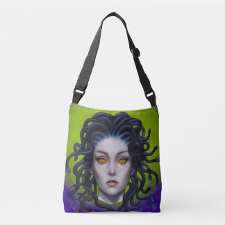 Medusa Eyes, Cross Body Bag Tragetaschen Mit Langen Trägern