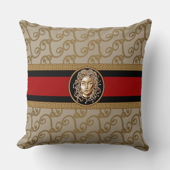 Medusa Eyes Throw Pillows Kissen (Vorderseite)