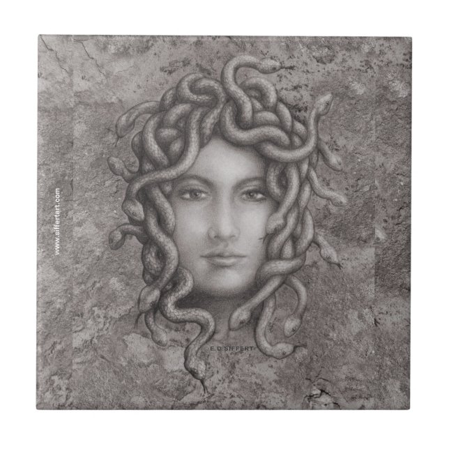 Medusa Fliese (Vorderseite)