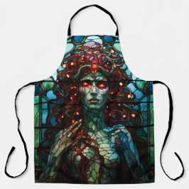 Medusa - Glass Window Tiffany Style Schürze
