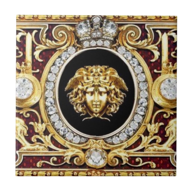 Medusa Golden Gems Wall Tile Fliese (Vorderseite)