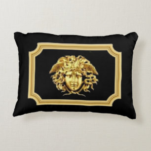 Medusa Golden Roman Designer Dekokissen