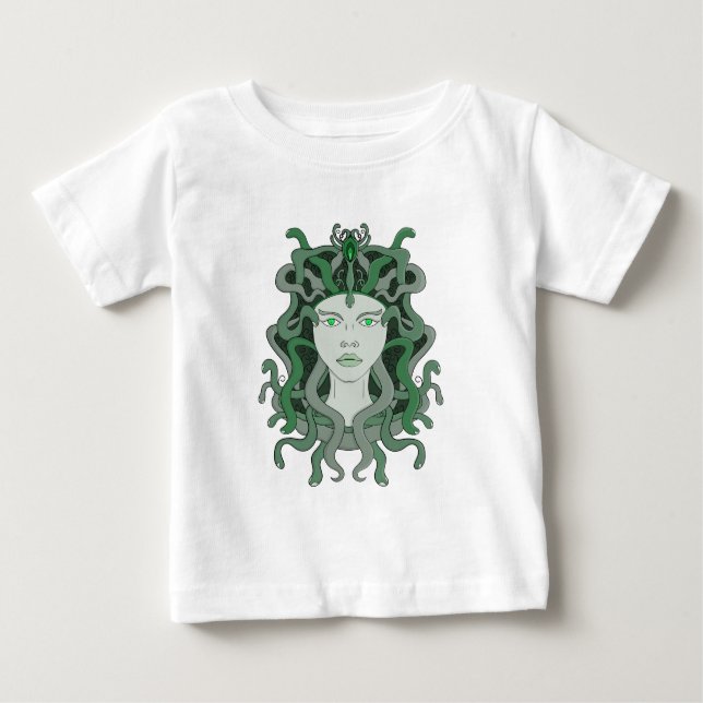 Medusa Gorgo Snake Gorgon Monster Griechische Myth Baby T-shirt (Vorderseite)